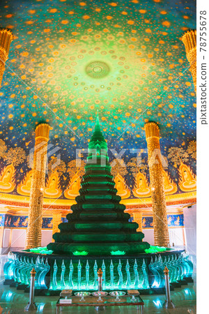 Wat Paknam Bhasicharoen, a temple, pagoda and Buddha statue in Bangkok Thailand Wat Paknam Bhasicharoen, a temple, pagoda and Buddha statue in Bangkok Thailand 78755678