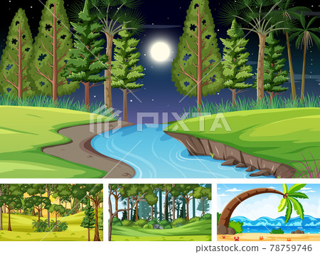 Different nature horizontal scenes Different nature horizontal scenes 78759746