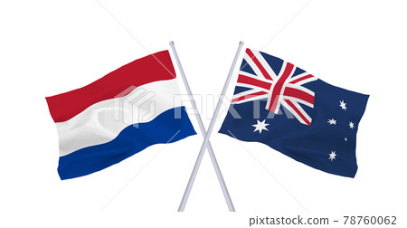 Dutch and Australian flags 78760062