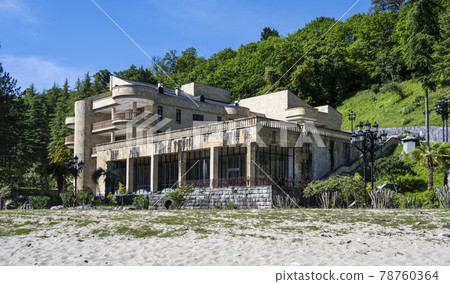 The House Museum of Gorbachev, the President of the USSR. Republic of Abkhazia, clear sunny day May 13, 2021 78760364