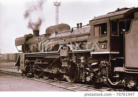 1968 Steam locomotive D51 equipped with a gate differential Kagoshima engine district Kyushu Kagoshima main line 1968 Steam locomotive D51 equipped with a gate differential Kagoshima engine district Kyushu Kagoshima main line 78761947