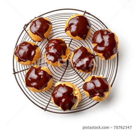 freshly baked cream puffs freshly baked cream puffs 78762347