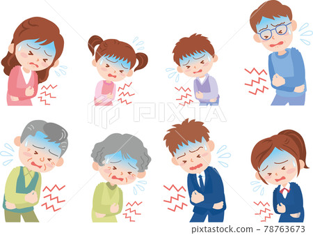 People who have a stomachache 78763673