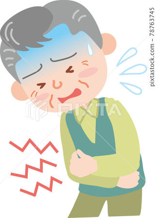 有胃痛的老人 78763745