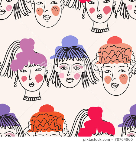 Face women pattern 11 78764860