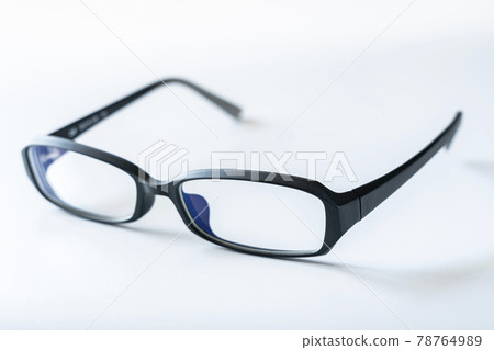 Black-rimmed glasses [white background] 78764989