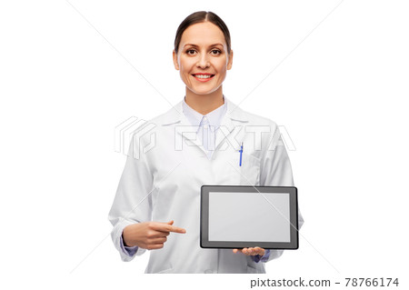 female doctor or scientist with tablet computer female doctor or scientist with tablet computer 78766174