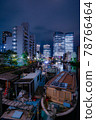 Houseboat and city view [Tokyo] 78766464