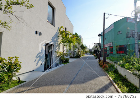 Scenery of reloading commercial facilities in a newly developed area between Shimokitazawa Station and Tohokuzawa Station Scenery of reloading commercial facilities in a newly developed area between Shimokitazawa Station and Tohokuzawa Station 78766752