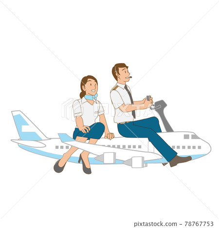 Airplane pilot and cabin crew Airplane pilot and cabin crew 78767753