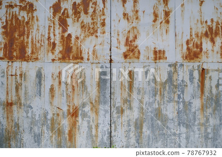 Rusted and peeled iron plate Rusted and peeled iron plate 78767932