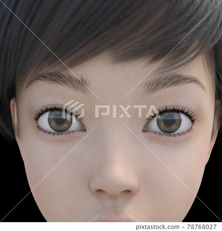Eyelash growth image before use perming3DCG illustration material 78768027