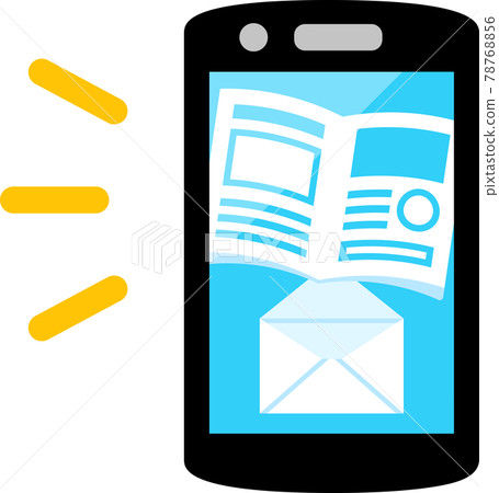 發送到智能手機的電子郵件通訊的圖像 78768856