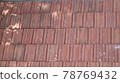 Orange color tile roof background. Close-up of the red clay texture of a house rooftop 78769432