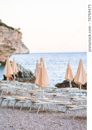 Beautiful beach with clear water in the reserve Gargano Beautiful beach with clear water in the reserve Gargano 78769475