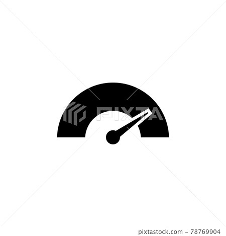 Speedometer, Speed Test Measurement. Flat Vector Icon illustration. Simple black symbol on white background. Speedometer, Speed Test Measurement sign design template for web and mobile UI element. Speedometer, Speed Test Measurement. Flat Vector Icon illustration. Simple black symbol on white background. Speedometer, Speed Test Measurement sign design template for web and mobile UI element. 78769904
