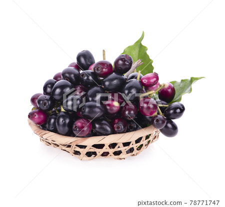 jambolan fruit isolated on white background 78771747