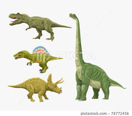 small various dinosaurus set isolated on white small various dinosaurus set isolated on white 78772456