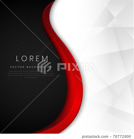 Abstract template red and black curve on white background. Abstract template red and black curve on white background. 78772800