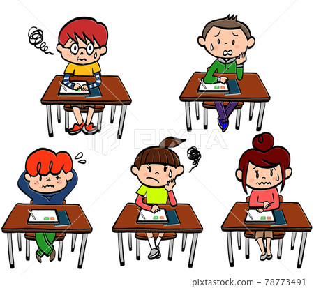 Children learning with digital devices 78773491