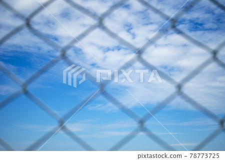 柵欄上方的天空 藍天圖像 柵欄上方的天空 藍天圖像 78773725