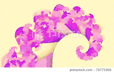 Abstract watercolor paint spiral shape background Abstract watercolor paint spiral shape background 78775800
