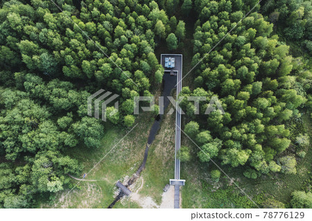 The source of the Volga River. Volgoverkhovie village, Tver Oblast, Russia. 78776129