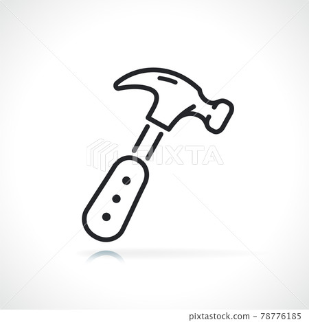 claw hammer thin line icon 78776185