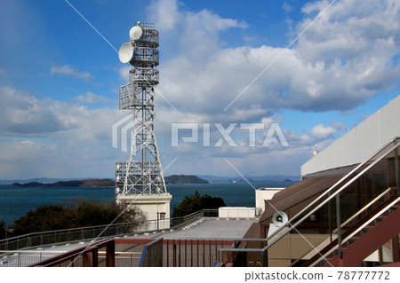 從吉島服務區的展望台看無線電塔 78777772