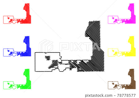 Glendale City ( United States cities, United States of America, usa city) map vector illustration, scribble sketch City of Glendale map 78778577