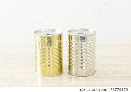 Canned food placed on the desk 78779179