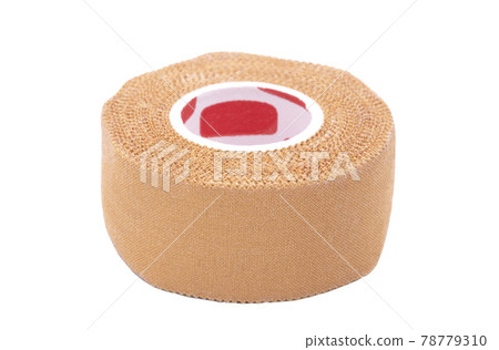 Medical bandage roll isolated on white background Medical bandage roll isolated on white background 78779310