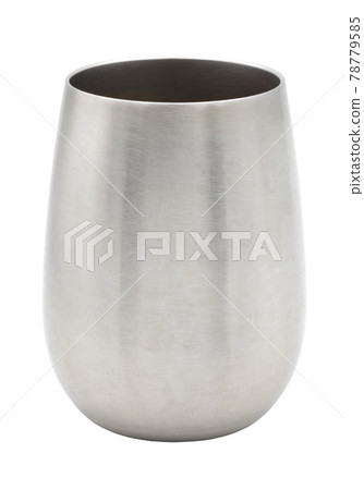 Stainless cup isolated on white background 78779585