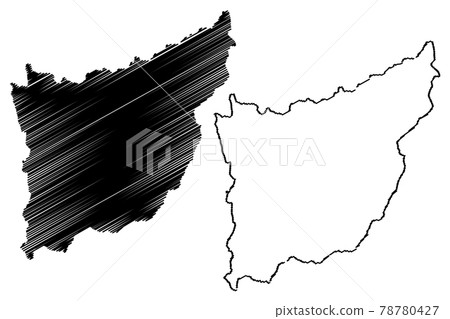 Florida Department (Departments of Uruguay, Oriental Republic of Uruguay) map vector illustration, scribble sketch Florida map.... 78780427