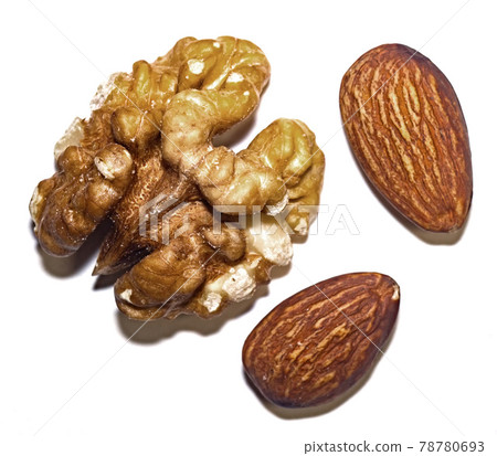 Almond and walnut Almond and walnut 78780693