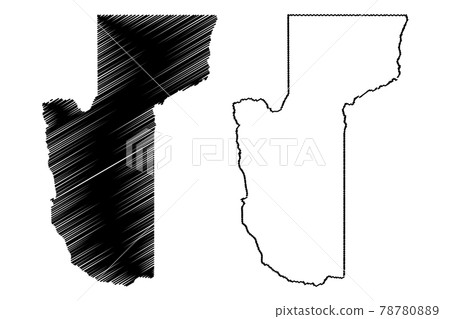 Mohave County, Arizona (U.S. county, United States of America,USA, U.S., US) map vector illustration, scribble sketch Mohave map 78780889