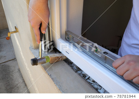 New plastic window installing 78781944