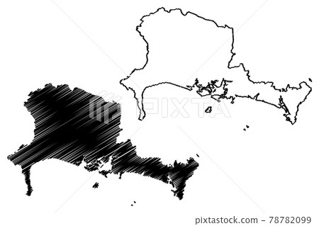 Chiriqui Province (Republic of Panama, Provinces of Panama) map vector illustration, scribble sketch Chiriqui map 78782099