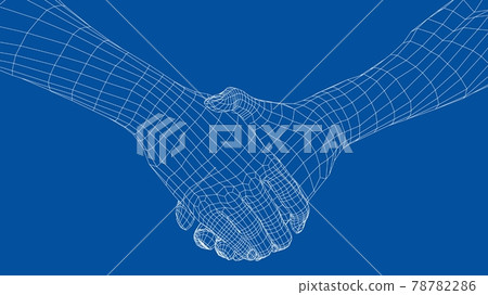 Man shaking hands. Vector Man shaking hands. Vector 78782286