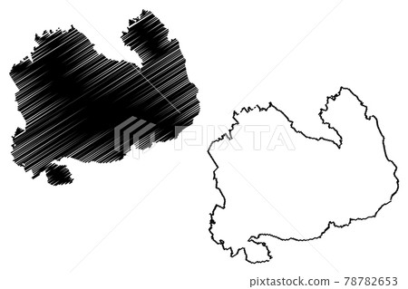 Southern Savonia Region (Republic of Finland) map vector illustration, scribble sketch South Savo map 78782653
