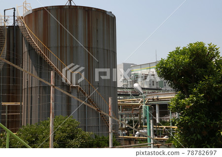 I walked on the bank of Rokugo River on a sunny day 78782697