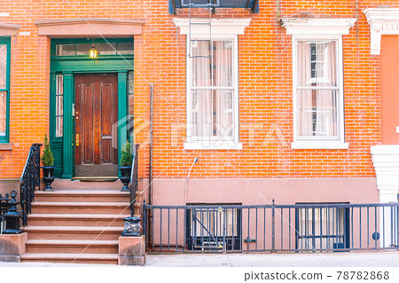 Empty streets in West Village at New York Manhattan, USA Empty streets in West Village at New York Manhattan, USA 78782868