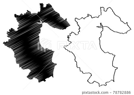Louth County Council (Republic of Ireland, Counties of Ireland) map vector illustration, scribble sketch Louth map.. Louth County Council (Republic of Ireland, Counties of Ireland) map vector illustration, scribble sketch Louth map.. 78782886