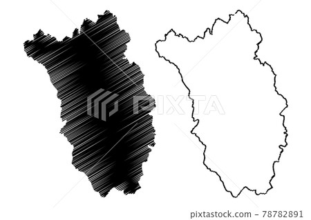 Kilkenny County Council (Republic of Ireland, Counties of Ireland) map vector illustration, scribble sketch Kilkenny map.... 78782891