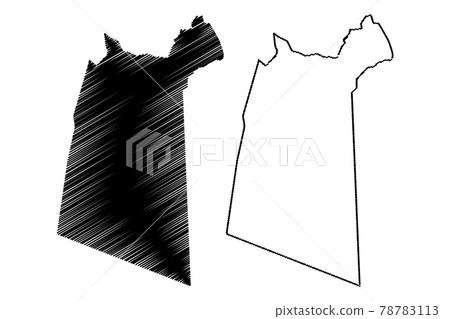 Ad Dakhiliyah Governorate (Sultanate of Oman, Governorates of Oman) map vector illustration, scribble sketch Interior Governorate map.. Ad Dakhiliyah Governorate (Sultanate of Oman, Governorates of Oman) map vector illustration, scribble sketch Interior Governorate map.. 78783113