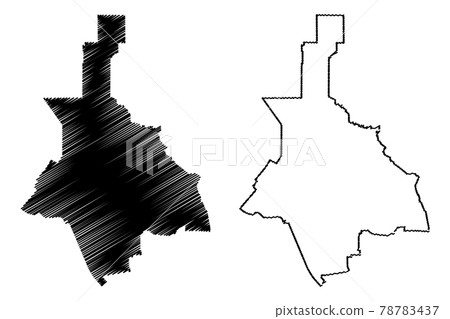 Glendale City (United States cities, United States of America, usa city) map vector illustration, scribble sketch Glendale map 78783437