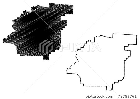 Calhoun County, Alabama (Counties in Alabama, United States of America,USA, U.S., US) map vector illustration, scribble sketch Calhoun map 78783761