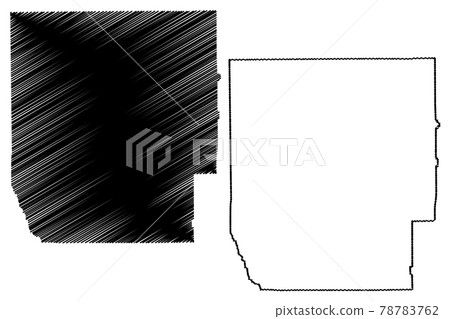 Butler County, Alabama (Counties in Alabama, United States of America,USA, U.S., US) map vector illustration, scribble sketch Butler map 78783762