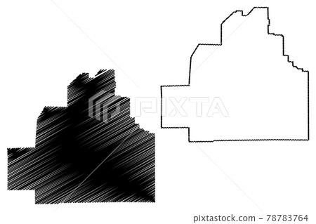 Bibb County, Alabama (Counties in Alabama, United States of America,USA, U.S., US) map vector illustration, scribble sketch Bibb map 78783764