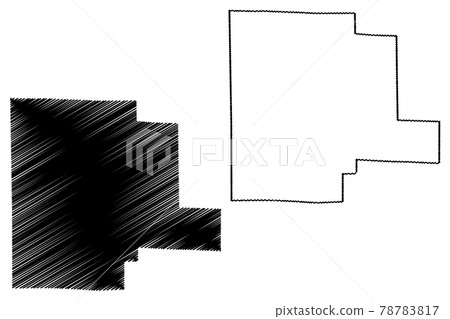 Fayette County, Alabama (Counties in Alabama, United States of America,USA, U.S., US) map vector illustration, scribble sketch Fayette map 78783817
